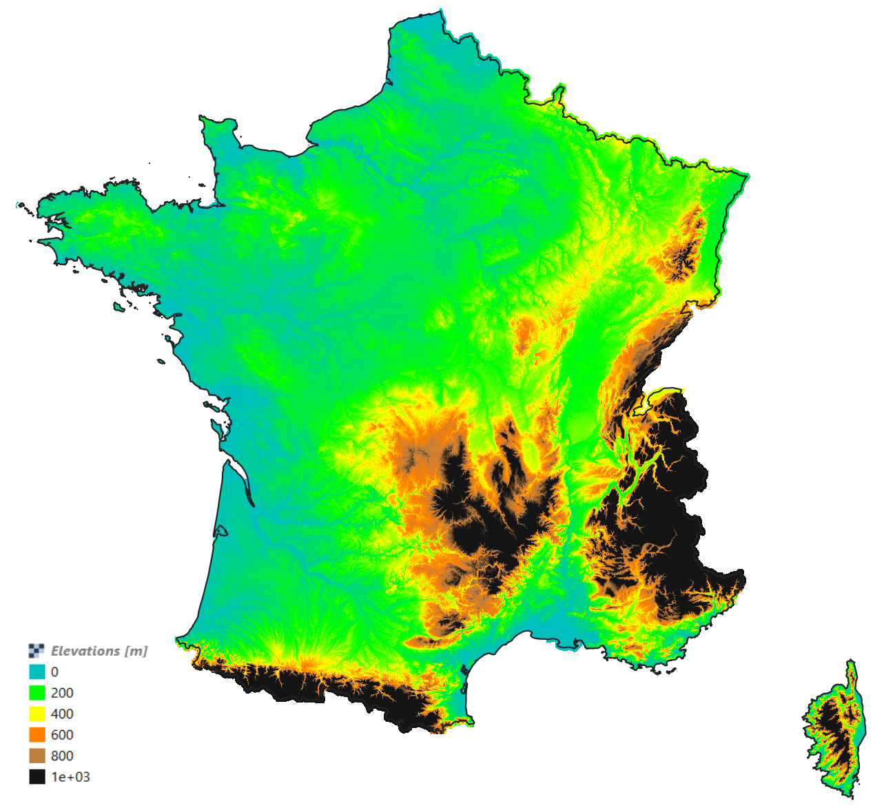 windPRO France: Very High-Resolution Elevation Models